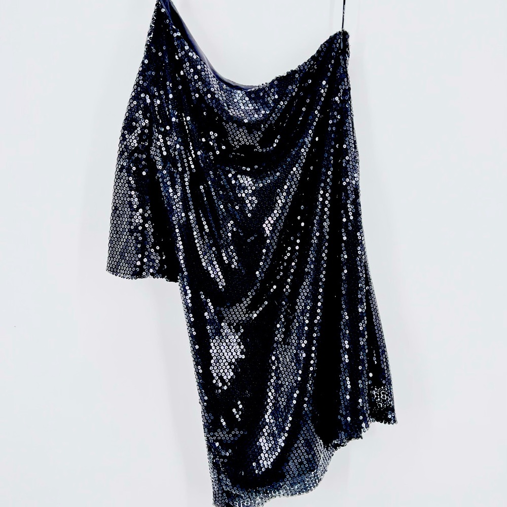 Loved this dress, so fun! By ark & co. Black sequin cocktail dress, size S.